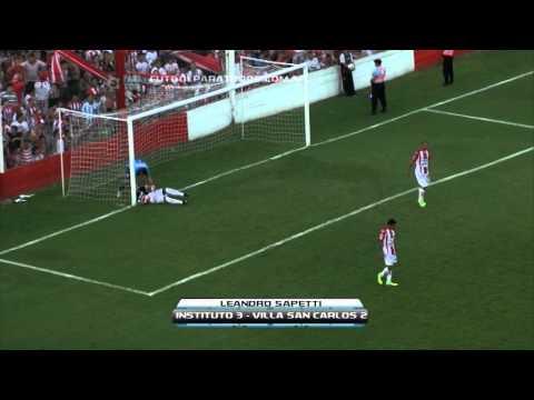 Los goles de Instituto 3 San Carlos 2.Fecha 31.Torneo Primera B Nacional.Fútbol Para Todos