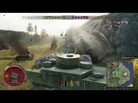 World of Tanks Console - O-Ho Mastery Ace Tanker - Holding down a right hand corner - Cliff