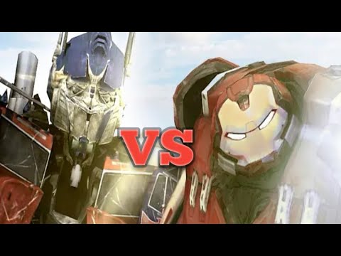 optimus prime vs ironman  - epic battle