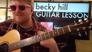 Guitar Teacher REACTS: Becky Hill Space // easy guitar tutorial beginner lesson chords