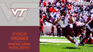 Virginia Tech's Kyron Drones Picked Up Where He Left Off