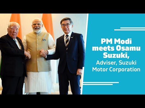 PM Modi meets Osamu Suzuki, Adviser, Suzuki Motor Corporation | PMO
