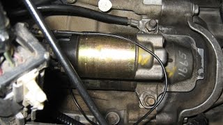 How to remove and replace a starter on a 2004 Mazda B2300