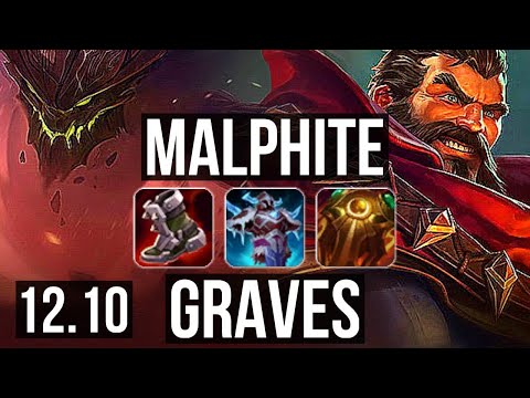 MALPHITE vs GRAVES (TOP) | 8/0/6, Legendary | EUW Diamond | 12.10