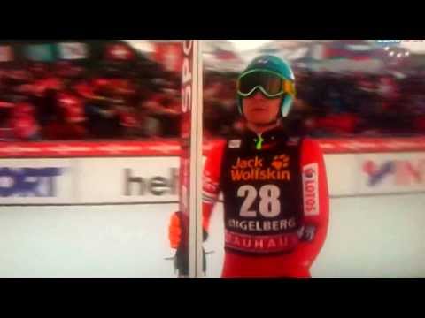 Jan Ziobro, druga seria, Engelberg, 21.12.2013, angielski komentator