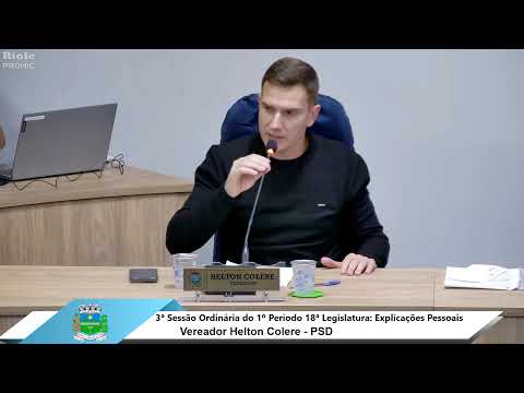 3ª Sessão Ordinária do 1º Período do 2º Exercício ano 2026 da 18ª Legislatura