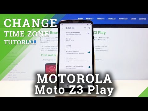 How to Set Date & Time in MOTOROLA Moto Z3 Play – Choose Clock Format