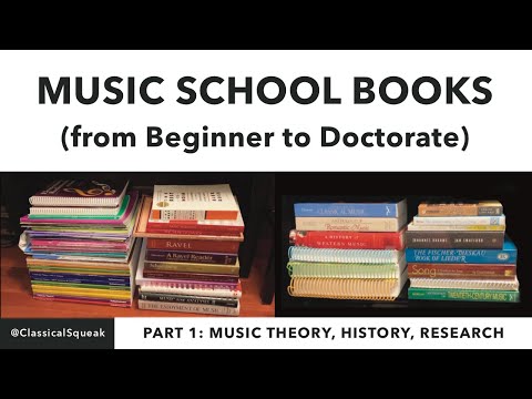 Books I Used in Music School (from Beginner to Doctorate) | Music Theory, History, and Research