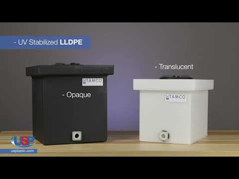 12inch L x 12inch W x 12inch H Tamco Industries 6 Gallon Natural Polyethylene Tank with 5inch Lid & 3/4inch FNPT Polypropylene Bulkhead 12inch L x 12inch W x 12inch H Tamco Industries 6 Gallon Natural Polyethylene Tank with 5inch Lid & 3/4inch FNPT Polypropylene Bulkhead