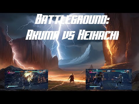 "Battleground: Akuma vs Heihachi - Epic Clash of Titans!"