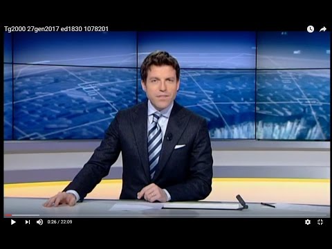 Tg2000 del 27 gennaio 2017 - Edizione delle 2030