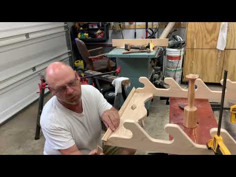 Oak gun rack build