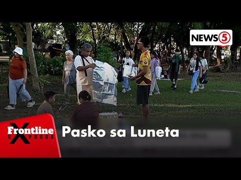Luneta, dinayo ng mga Pinoy ngayong Pasko | Frontline Express