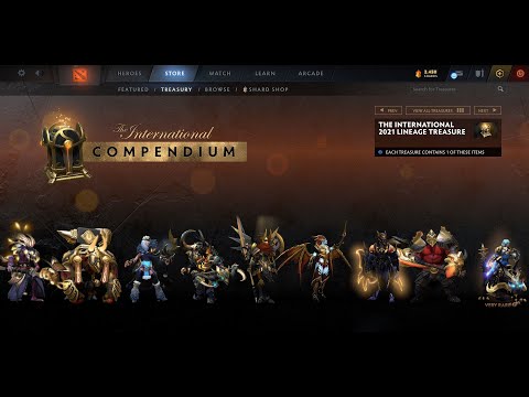 THE INTERNATIONAL 2021 LINEAGE TREASURE UNBOXING - TEAM SPIRIT WINS TI10 8 GOLDEN BOXES - Dota 2