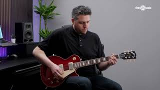 Video thumbnail for SOUNDCHECK Gibson Les Paul Standard 50s Plain Top, Sparkling Burgundy Top | Gear4music Guitars by Gear4music Guitars