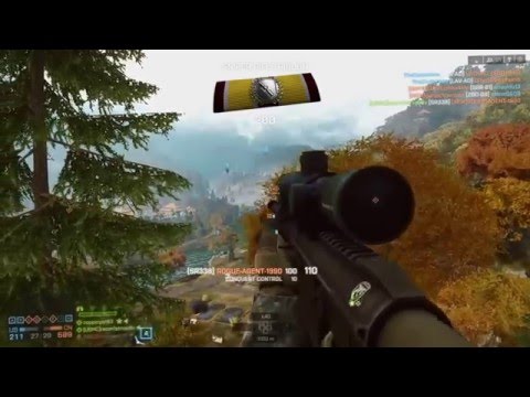 Bf4 WORLD RECORD SHOT (Highest Scoring 7000+ points) 1400+ meter largest map long range snipe -lucky