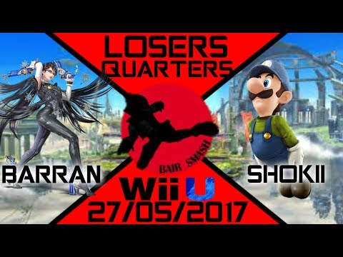 Bair Smash 13 Losers Quarters - Barran (Bayonetta) Vs. BS | Shokii (Luigi) - Smash Wii U