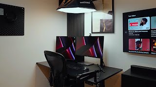 My 2024 Home Office Tour | Black & Minimal Desk Set Up for Investment Banking