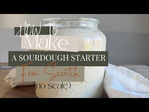 How To Make A Sourdough Starter From Scratch (No Scale)