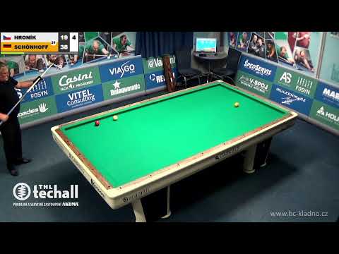 Czech league | 3-cushion | D1 | 1st round | Markus Schönhoff v Jaroslav Hroník