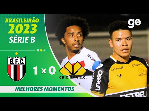 Gols e lances de Botafogo-SP x Criciúma