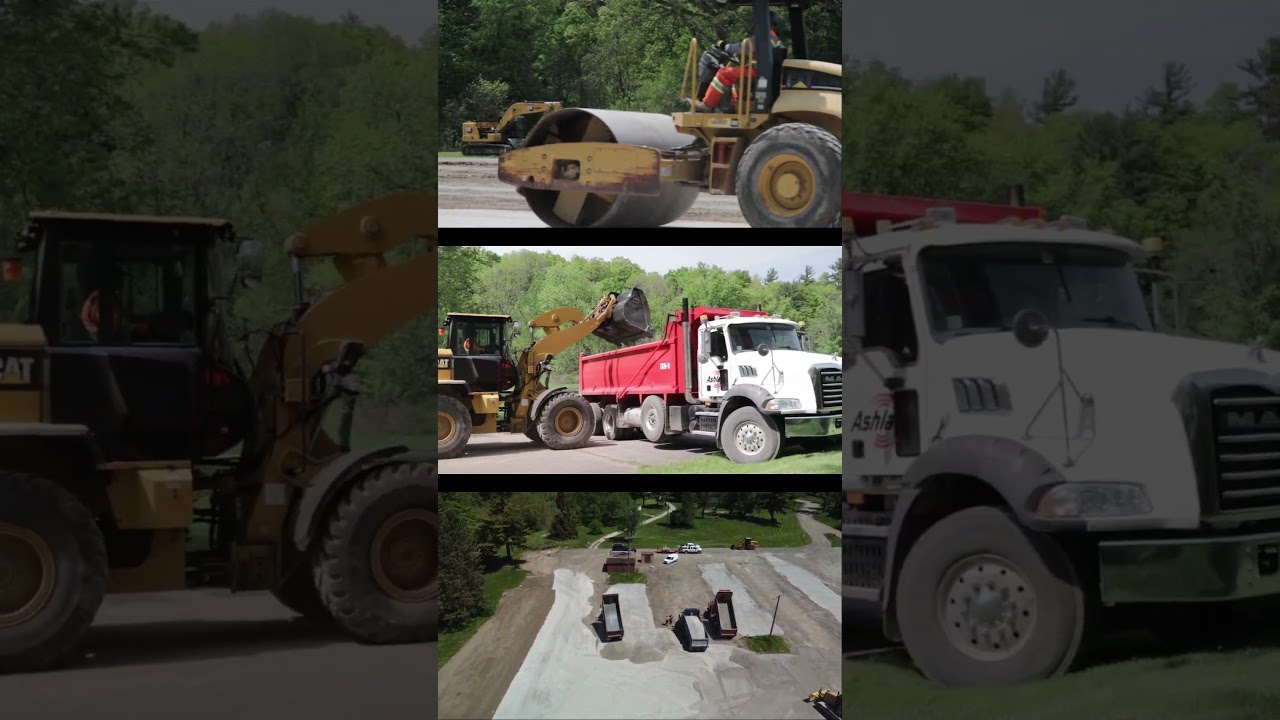 Grinding, grading and repaving of Boyd Park Conservation Area #shorts