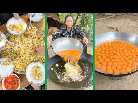 Fry Egg Cooked Rice, Cooking with Sros | Mommy Sros yummy fry egg stir fry rice recipe