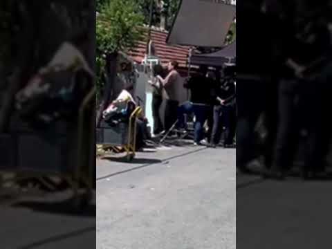 Yabani setinde Rojbin Erden ve Bertan Asllani #aslaz #yabani #bertanasllani #rojbinerden #set