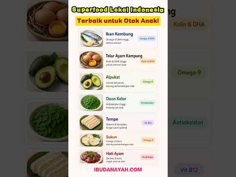 Superfood Lokal Indonesia Terbaik untuk Otak Anak, IQ Booster Alami! #ibudanayah