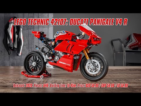 Конструктор LEGO Technic «Ducati Panigale V4 R» 42107 / 646 деталей