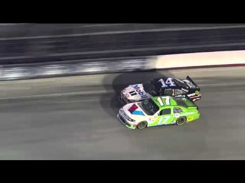 2012 Irwin Tools Night Race - Tony Stewart and Matt Kenseth Crash
