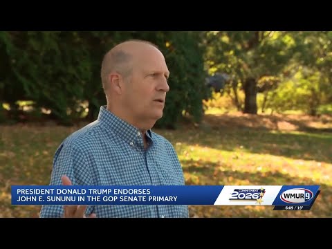 President Trump endorses John E. Sununu for U.S. Senate