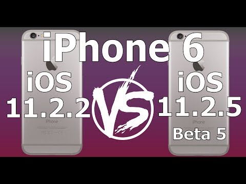 iPhone 6 : iOS 11.2.2 vs iOS 11.2.5 Beta 5 Build 15D5057a