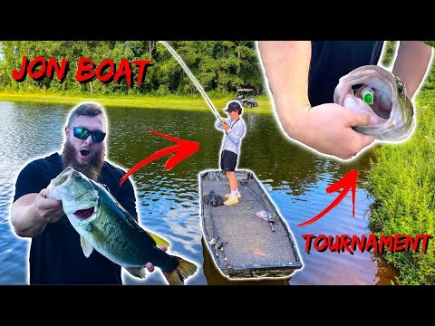 EPIC Jon Boat Fishing Tournament (Topwater BIGGUNS!!)