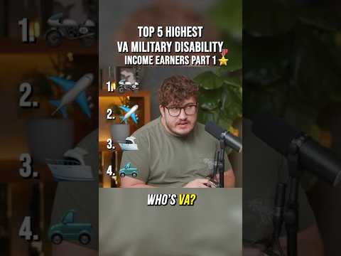Highest VA Military Disability Income Earners