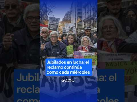 Jubilados en lucha: el reclamo en las calles continúa como cada miércoles