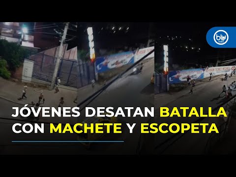 Enfrentamiento de jóvenes en Santander: machetes, escopeta y una noche de terror en las calles