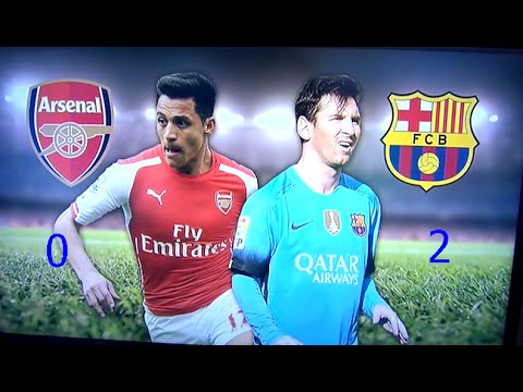 Arsenal vs Barcelona 0 - 2 All Goals & Highlights 23.02.2016