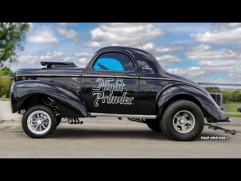 SON OF NIGHT PROWLER! '41 WILLYS GASSER! 555 CI BBC! HISTORIC FAMILY TRIBUTE! GLORY DAYS! BYRON!