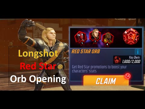 Longshot red star orb opening - Marvel Strike Force
