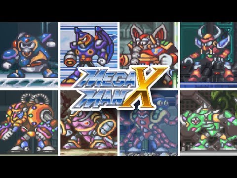 Mega Man X - All Bosses (Mega Man X Legacy Collection 1 + 2)