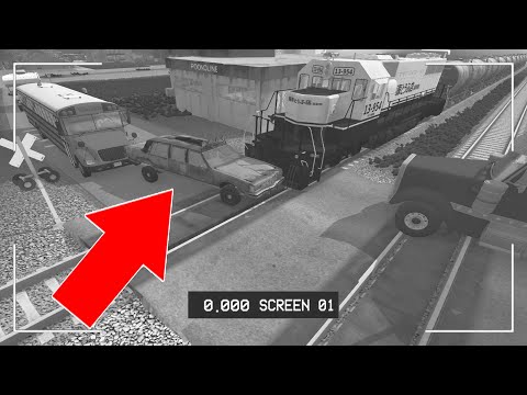 BeamNG Drive - Train Accidents #3 CCTV Edition