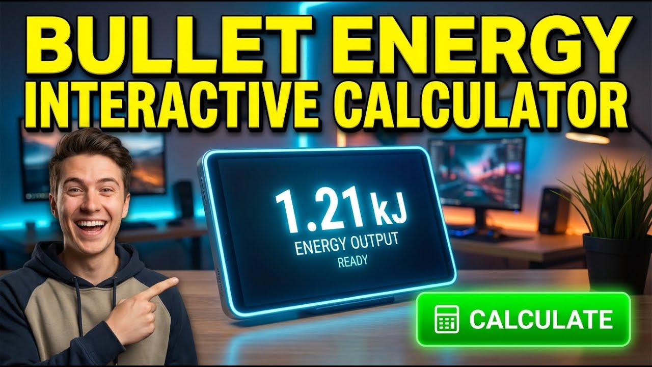 Bullet Energy Interactive Calculator