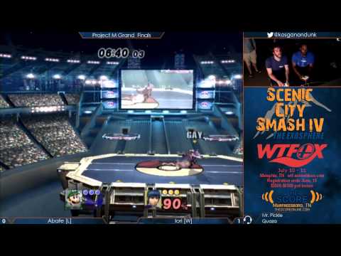 SCS4 - Iori (Marth) vs Abate (Ganon, Luigi) - Project M Grand Finals