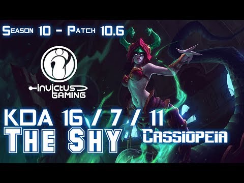 IG The Shy CASSIOPEIA vs EZREAL Bot - Patch 10.6 KR Ranked