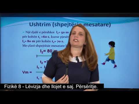 Fizikë 8 - Përsëritje kapitulli: Lëvizja dhe llojet e saj.