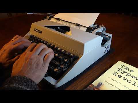 1967 Facit TP2 Privat typewriter demo