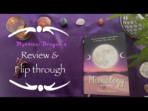 2026 Moonology diary by Yasmin Boland flip through #flipthrough 