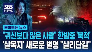 귀신보다 많은 사람 한밤중 '북적'..'살목지' 새로운 별명 살리단길 / SBS / 모아보는 뉴스