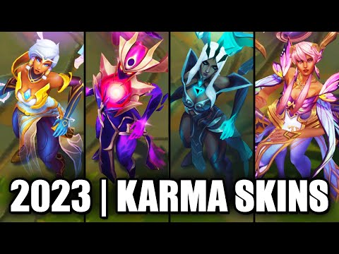 ALL KARMA SKINS SPOTLIGHT 2023 | League of Legends